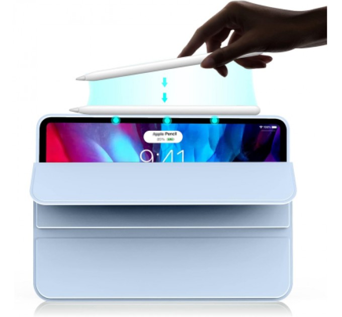 BeCover Чохол до планшета BeCover Tri Fold Soft TPU Silicone Apple iPad Pro 13" M4 2024 Light Blue (711753)