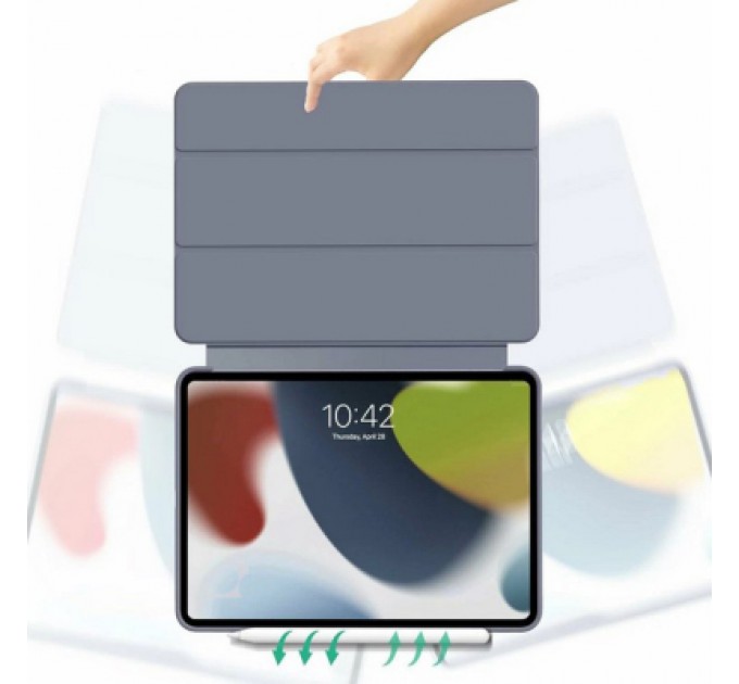 BeCover Чохол до планшета BeCover Tri Fold Soft TPU Silicone Apple iPad Pro 13" M4 2024 Purple (711754)
