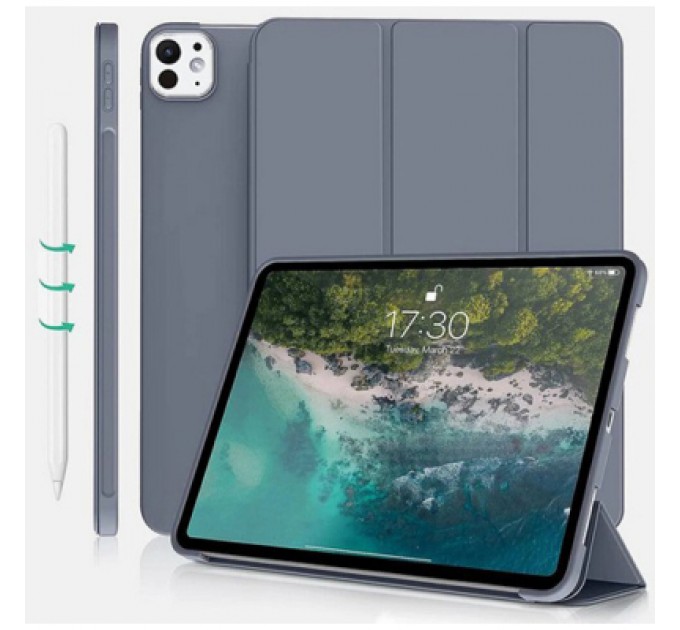 BeCover Чохол до планшета BeCover Tri Fold Soft TPU Silicone Apple iPad Pro 13" M4 2024 Purple (711754)