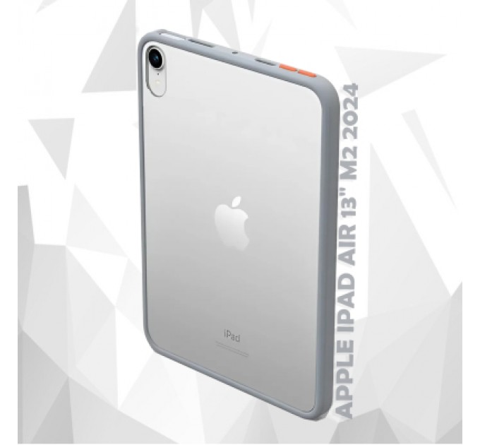 BeCover Чохол до планшета BeCover Transparancy Shell Edge Gray Apple iPad Air 13" M2 2024 (711688)