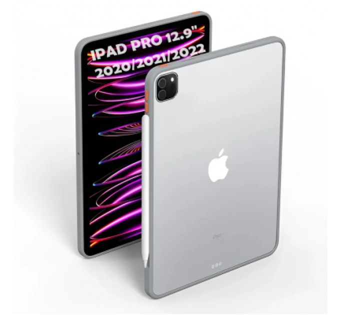 BeCover Чохол до планшета BeCover Transparancy Shell Edge Gray Apple iPad Pro 12.9 2020/2021/2022 (711687)