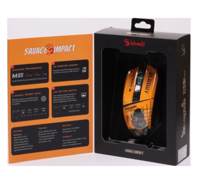 A4Tech Мишка A4Tech W63 Max USB Renegade Sunset (4711422003642)