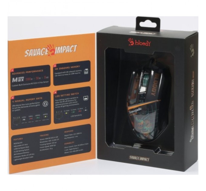 A4Tech Мишка A4Tech W63 Max USB Renegade Midnight (4711422003710)