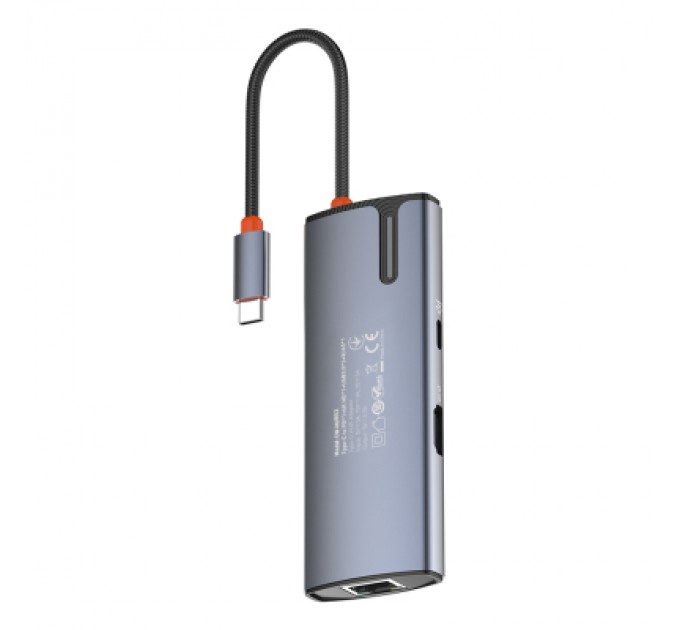 ColorWay Порт-реплікатор ColorWay Docking Station USB-C 6-в-1 Type C PD 100W/USB3.0х3/HDMI 4К/RJ45 (CW-HUB02)