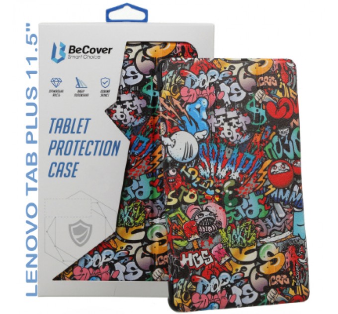BeCover Чохол до планшета BeCover Smart Case Lenovo Tab Plus 11.5" Graffiti (711845)