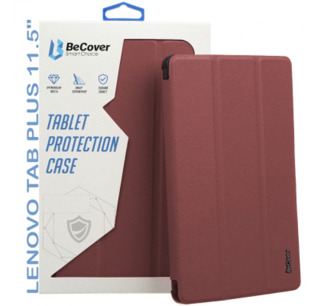 BeCover Чохол до планшета BeCover Smart Case Lenovo Tab Plus 11.5" Red Wine (711886)
