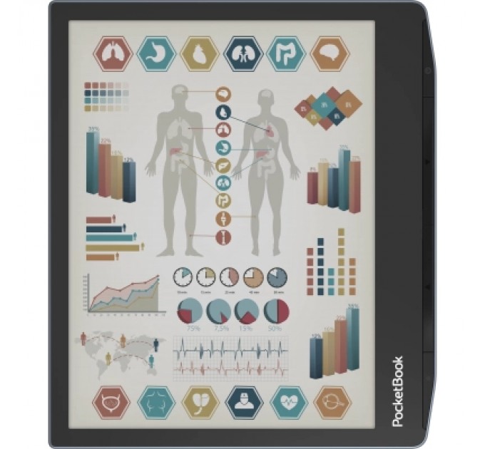 Pocketbook Електронна книга Pocketbook 634K3 Verse Pro Color, StormySea (PB634K3-1-CIS)