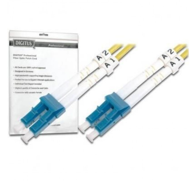 Digitus Оптичний патчкорд Digitus LC/UPC-LC/UPC,9/125,OS2(Singlemode),Duplex,5m (DK-2933-05)