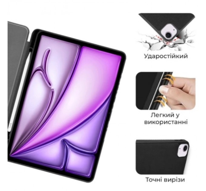 AirOn Чохол до планшета AirOn Premium SOFT iPad Air 13 2024 + Film Black (4822352781130)