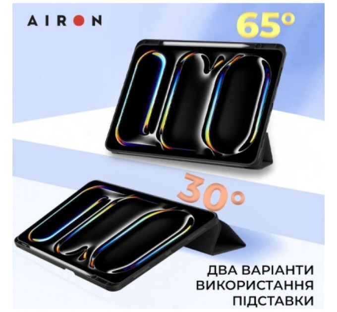 AirOn Чохол до планшета AirOn Premium SOFT iPad Pro 11 2024 + Film Black (4822352781128)