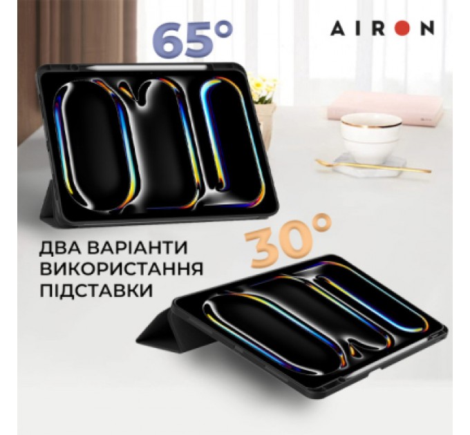 AirOn Чохол до планшета AirOn Premium SOFT iPad Pro 13 2024 + Film Black (4822352781129)