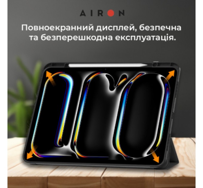 AirOn Чохол до планшета AirOn Premium SOFT iPad Pro 13 2024 + Film Black (4822352781129)