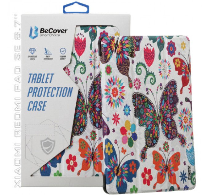 BeCover Чохол до планшета BeCover Smart Case Xiaomi Redmi Pad SE 8.7" Butterfly (711910)
