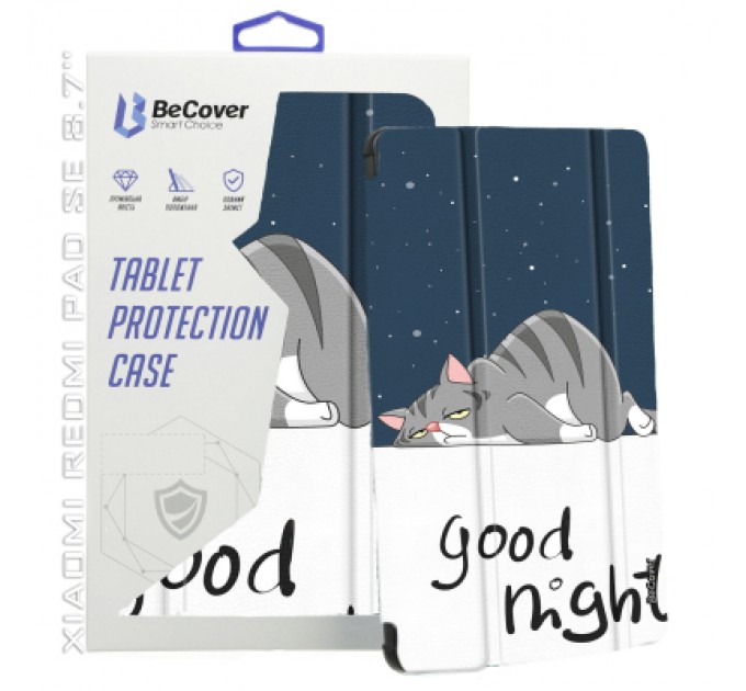 BeCover Чохол до планшета BeCover Smart Case Xiaomi Redmi Pad SE 8.7" Good Night (711912)