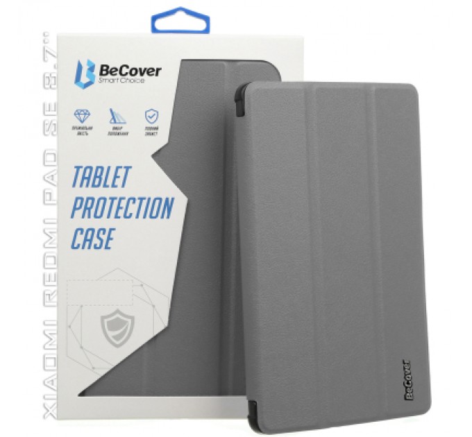 BeCover Чохол до планшета BeCover Smart Case Xiaomi Redmi Pad SE 8.7" Gray (711907)