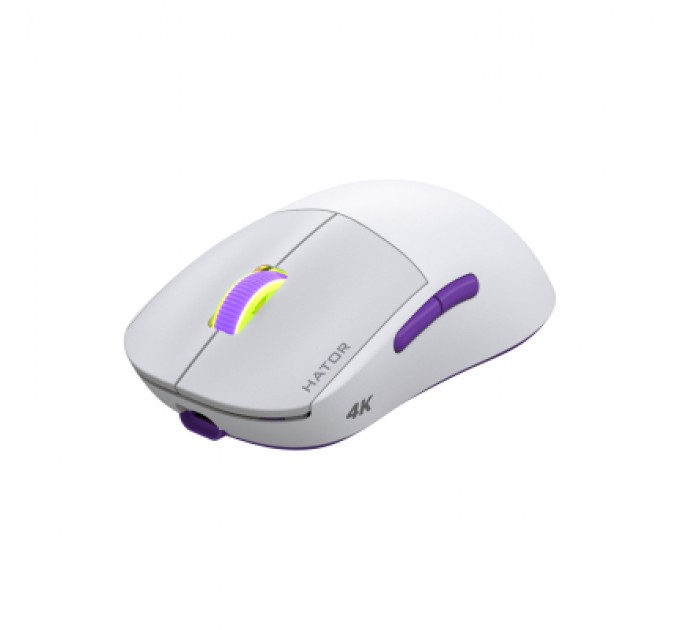 Hator Мишка Hator Quasar 2 Ultra 4K Wireless/Bluetooth/USB White/Lilac (HTM571WL)