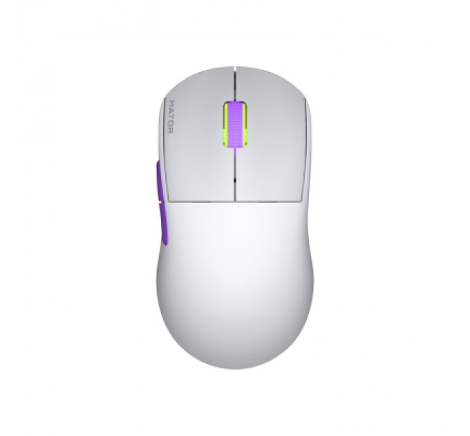 Hator Мишка Hator Quasar 2 Ultra 4K Wireless/Bluetooth/USB White/Lilac (HTM571WL)