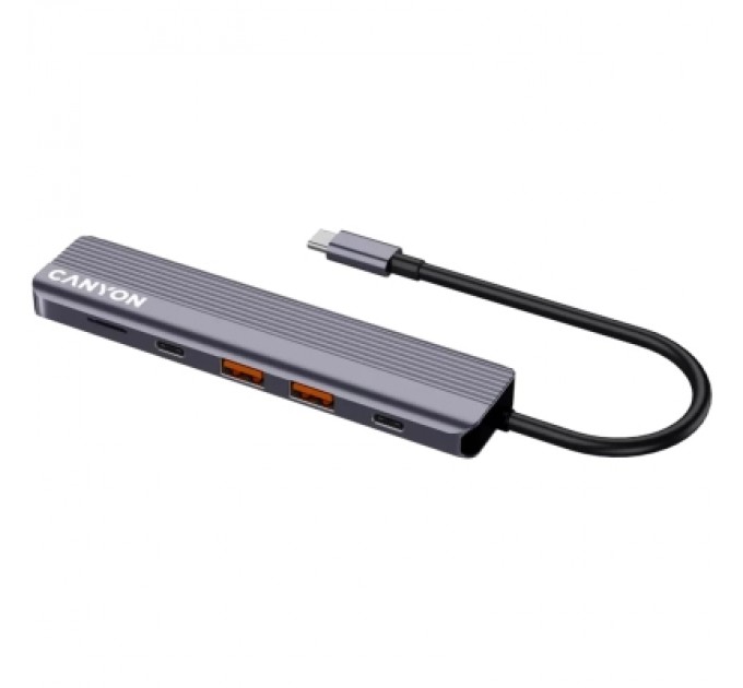 Canyon Порт-реплікатор Canyon Docking Station DS-17 6 in 1 4k USB-C hub (CNS-TDS17)