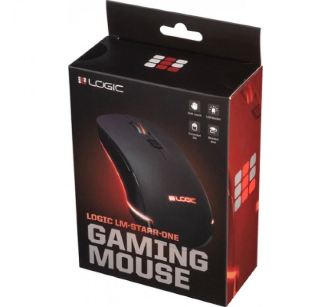 Logic concept Мишка Logic concept Starr One Light Led USB Black (M-LC-LM-STARR-ONE)