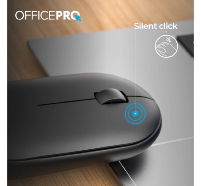 OfficePro Мишка OfficePro M185B Silent Click Wireless Black (M185B)