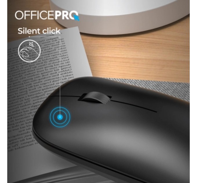 OfficePro Мишка OfficePro M225B Silent Click Wireless Black (M225B)