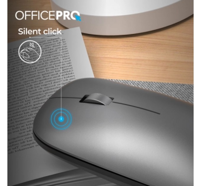 OfficePro Мишка OfficePro M225G Silent Click Wireless Gray (M225G)