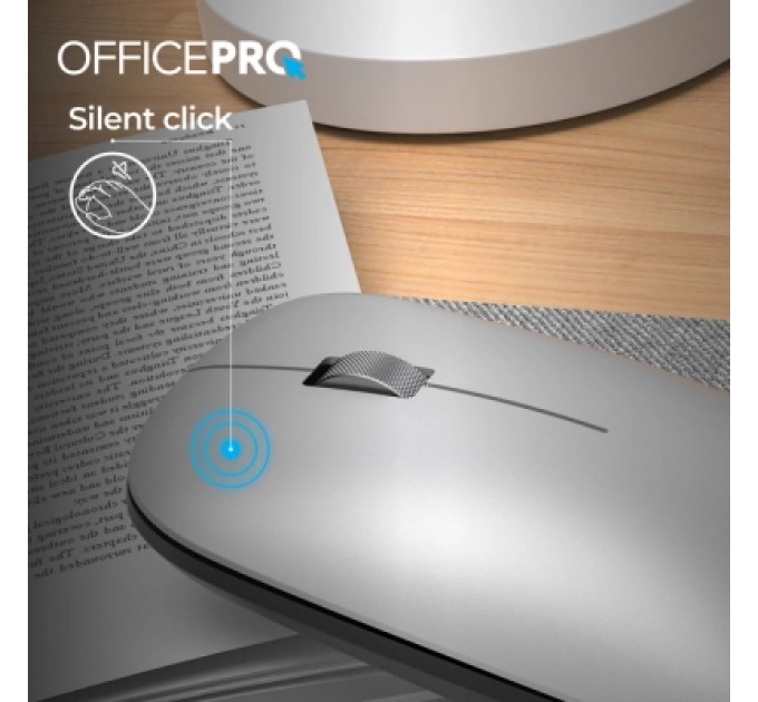 OfficePro Мишка OfficePro M225S Silent Click Wireless Silver (M225S)