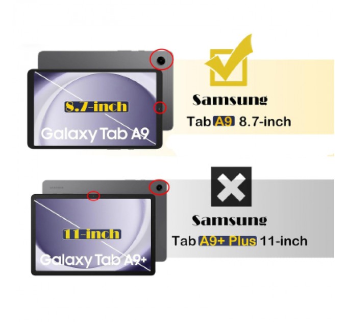 BeCover Чохол до планшета BeCover Protected Cover Samsung Galaxy Tab A9 SM-X115 8.7" Black (711874)