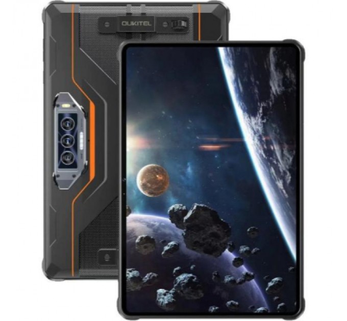 OUKITEL Планшет OUKITEL RT8 6/256GB Dual Sim Black-Orange with hand (6931940756396)