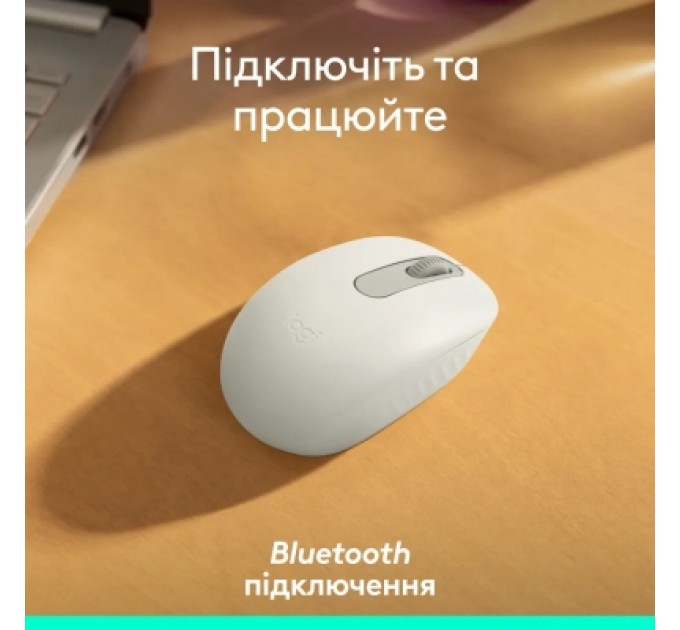 Logitech Мишка Logitech M196 Bluetooth Off-White (910-007460)