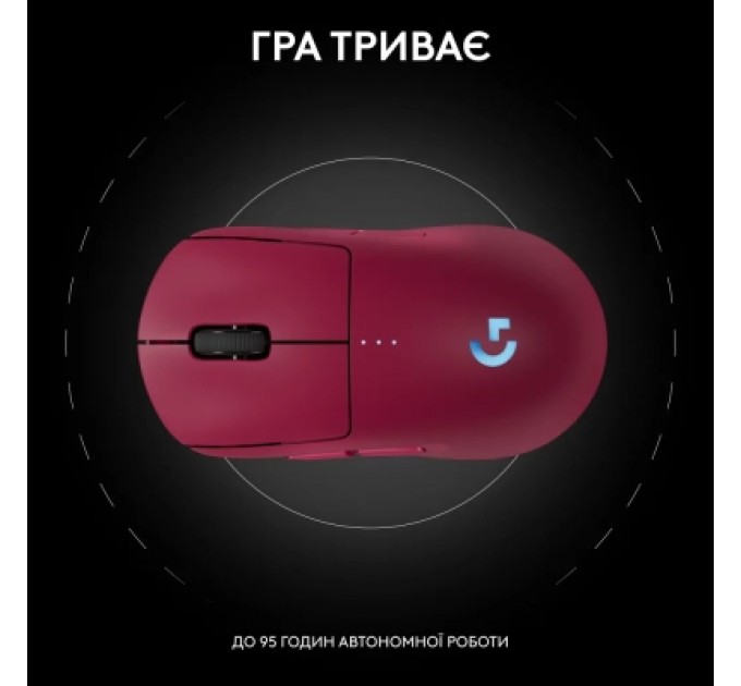 Logitech Мишка Logitech G Pro 2 Lightspeed Wireless Magenta (910-007309)