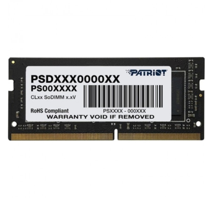 Patriot Модуль пам'яті для ноутбука SoDIMM DDR4 16GB 3200 MHz Patriot (PSD416G32002S)