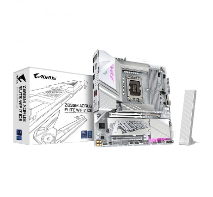 GIGABYTE Материнська плата GIGABYTE Z890M AORUS ELITE WIFI7 ICE