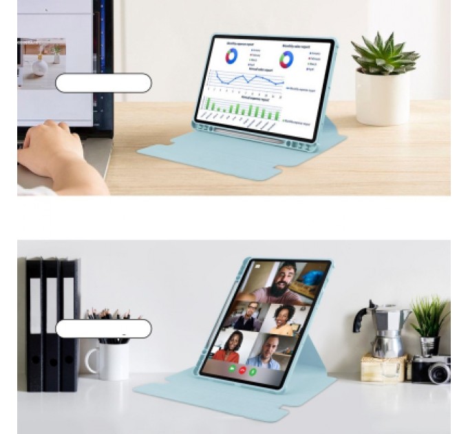 BeCover Чохол до планшета BeCover 360° Rotatable Samsung Galaxy Tab S10 Plus (SM-X820/SM-X826) 12.4" Light Blue (712267)