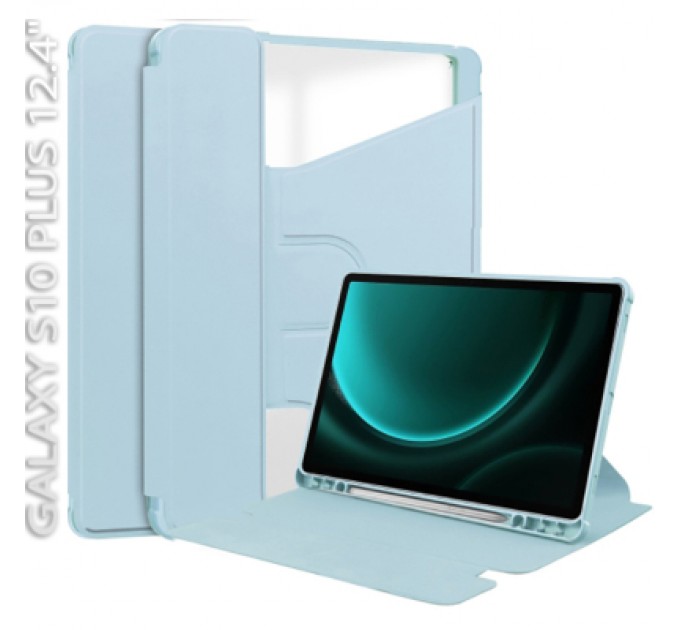 BeCover Чохол до планшета BeCover 360° Rotatable Samsung Galaxy Tab S10 Plus (SM-X820/SM-X826) 12.4" Light Blue (712267)