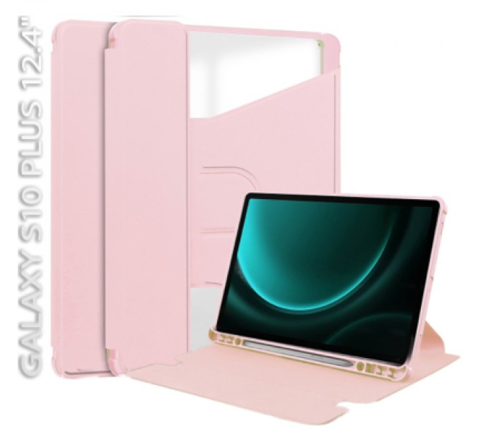 BeCover Чохол до планшета BeCover 360° Rotatable Samsung Galaxy Tab S10 Plus (SM-X820/SM-X826) 12.4" Pink (712268)