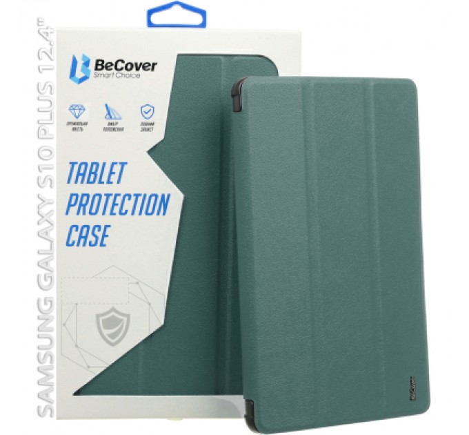 BeCover Чохол до планшета BeCover Smart Case Samsung Galaxy Tab S10 Plus (SM-X820/SM-X826) 12.4" Dark Green (712234)