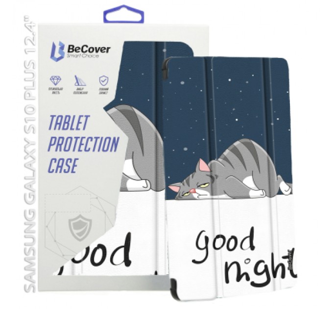 BeCover Чохол до планшета BeCover Smart Case Samsung Galaxy Tab S10 Plus (SM-X820/SM-X826) 12.4" Good Night (712244)