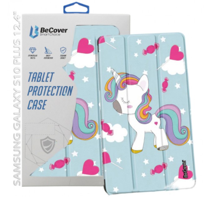 BeCover Чохол до планшета BeCover Smart Case Samsung Galaxy Tab S10 Plus (SM-X820/SM-X826) 12.4" Unicorn (712251)