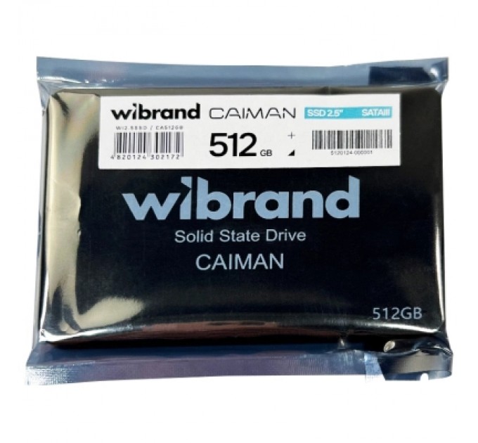 Wibrand Накопичувач SSD 2.5" 512GB Caiman Wibrand (WI2.5SSD/CA512GB)