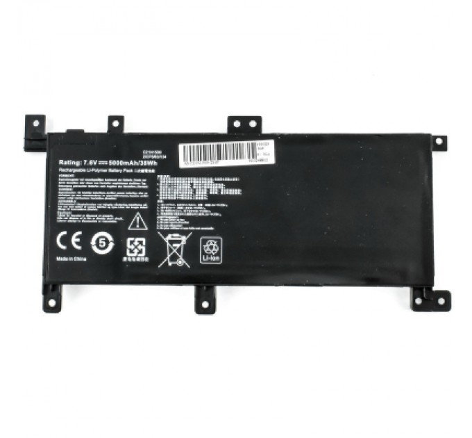 AlSoft Акумулятор до ноутбука Asus X556 C21N1509, 4840mAh (38Wh), 2cell, 7.6V, Li-Pol AlSoft (A47988)
