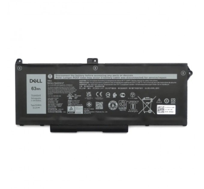 Dell Акумулятор до ноутбука Dell Latitude 5420 RJ40G, 3941mAh (63Wh), 4cell, 15.2V, Li-ion (A97897)
