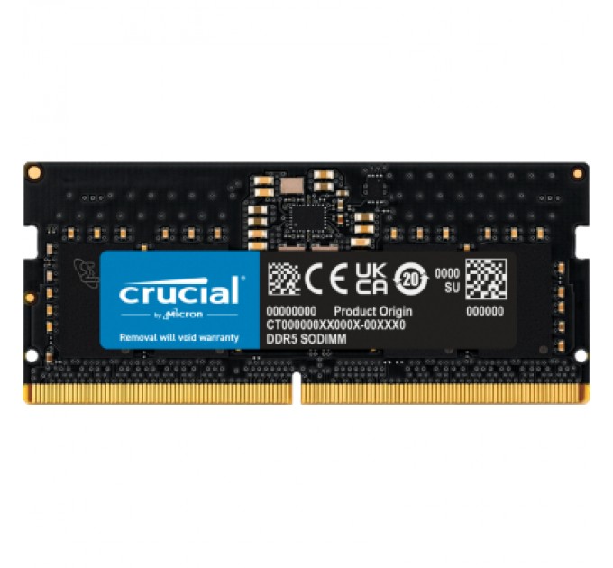 Crucial Модуль пам'яті для ноутбука SoDIMM DDR5 8GB 5200 MHz Micron (CT8G52C42S5)