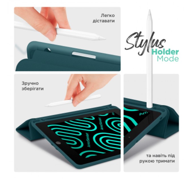Armorstandart Чохол до планшета Armorstandart Smart Fold Pen Apple iPad Pro 11 (2024) Pine Green (ARM78129)