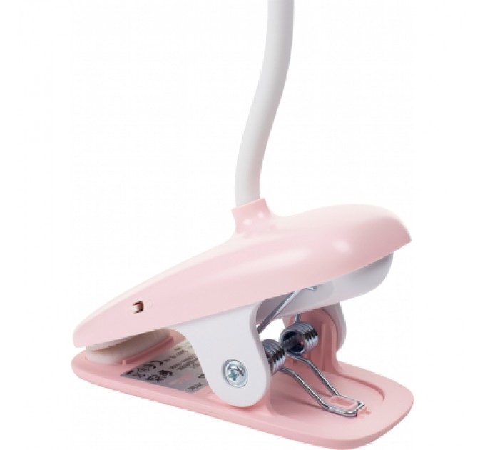 Philips Настільна лампа Philips Donutclip 3Вт 4000K 1200мАг USB-A рожевий (929003179607)