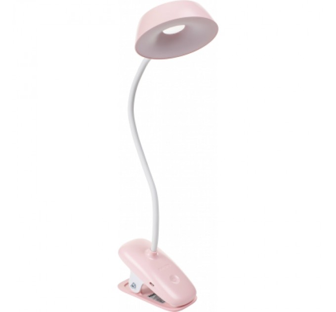 Philips Настільна лампа Philips Donutclip 3Вт 4000K 1200мАг USB-A рожевий (929003179607)