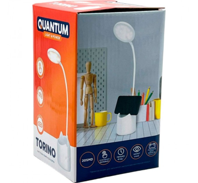 Quantum Настільна лампа Quantum TORINO LED з USB (QM-TL1010)