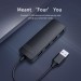 Choetech Концентратор Choetech USB 3.1 to 3хUSB 3.0+RJ45(1GB) Ethernet 4in1 (HUB-U02-BK)