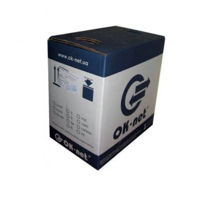 OK-Net Кабель мережевий OK-Net UTP-cat.5е LSOH 305м (КПВонг-HF-ВП(350) 4*2*0,51)