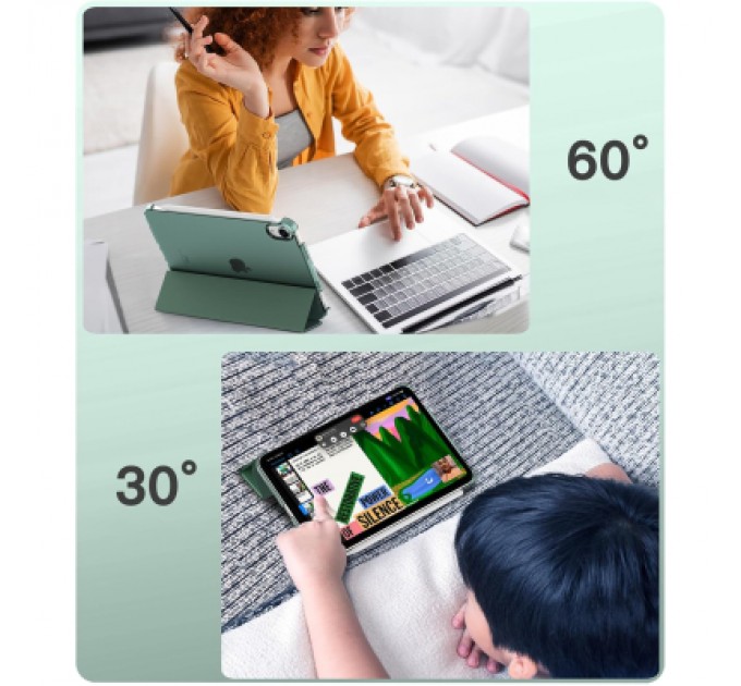 BeCover Чохол до планшета BeCover Tri Fold Hard Apple iPad Mini 7 2024 Dark Green (712451)